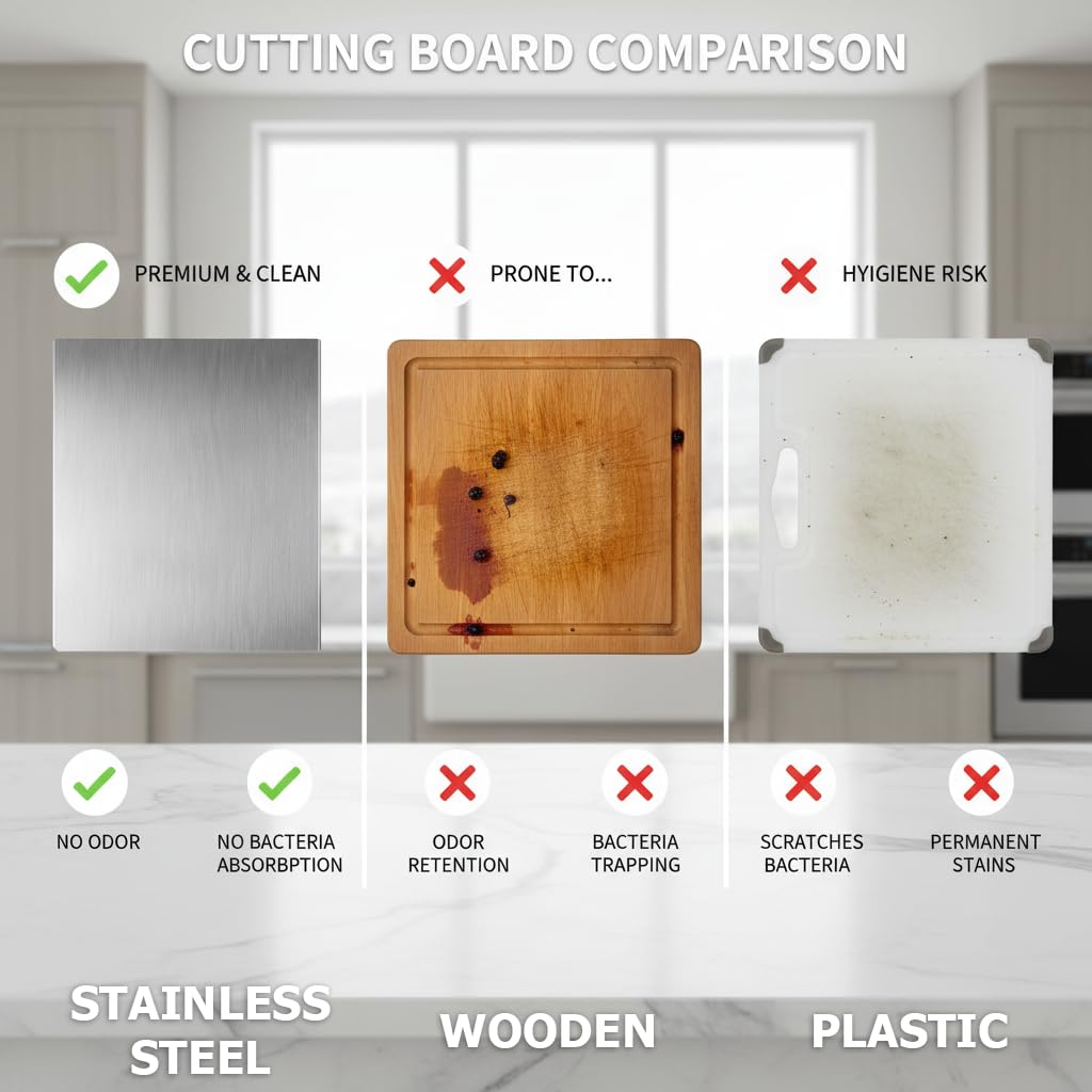 Steel Sure Stainless Steel Chopping Board